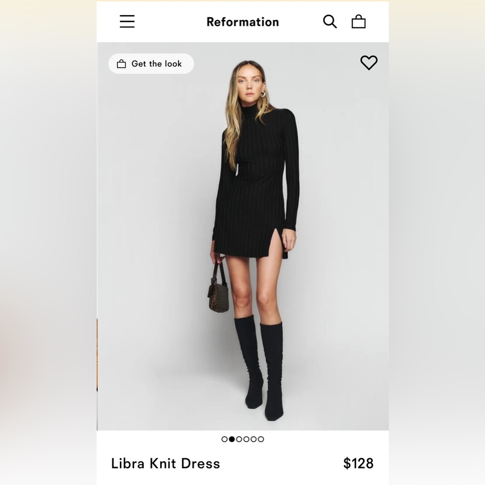 Reformation Libra Knit Dress